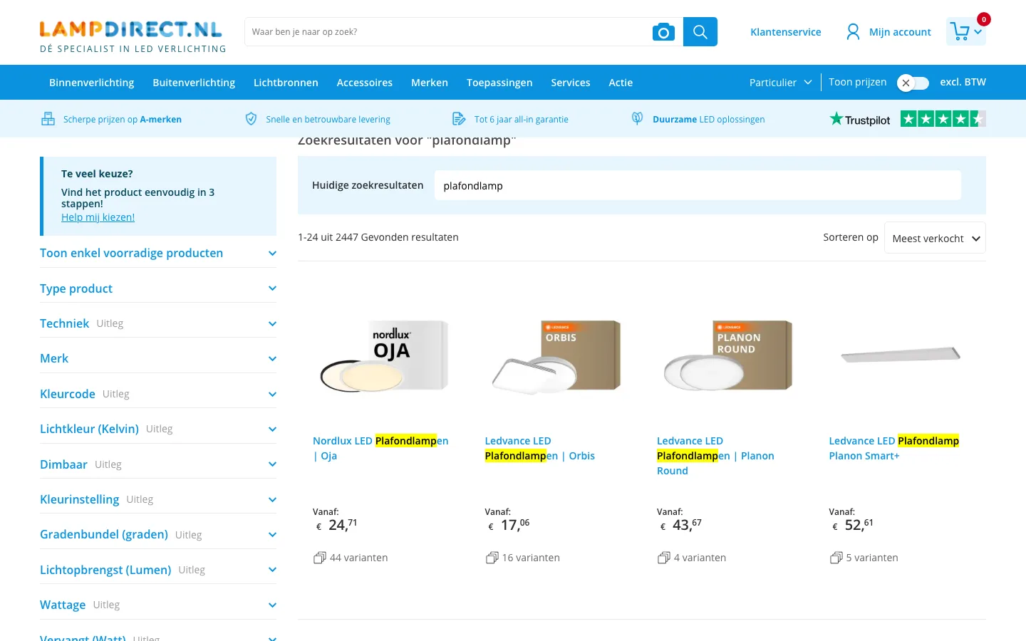 Beeld bij de case: Zoeken met Algolia, afgemaakt voor SEO en filters
